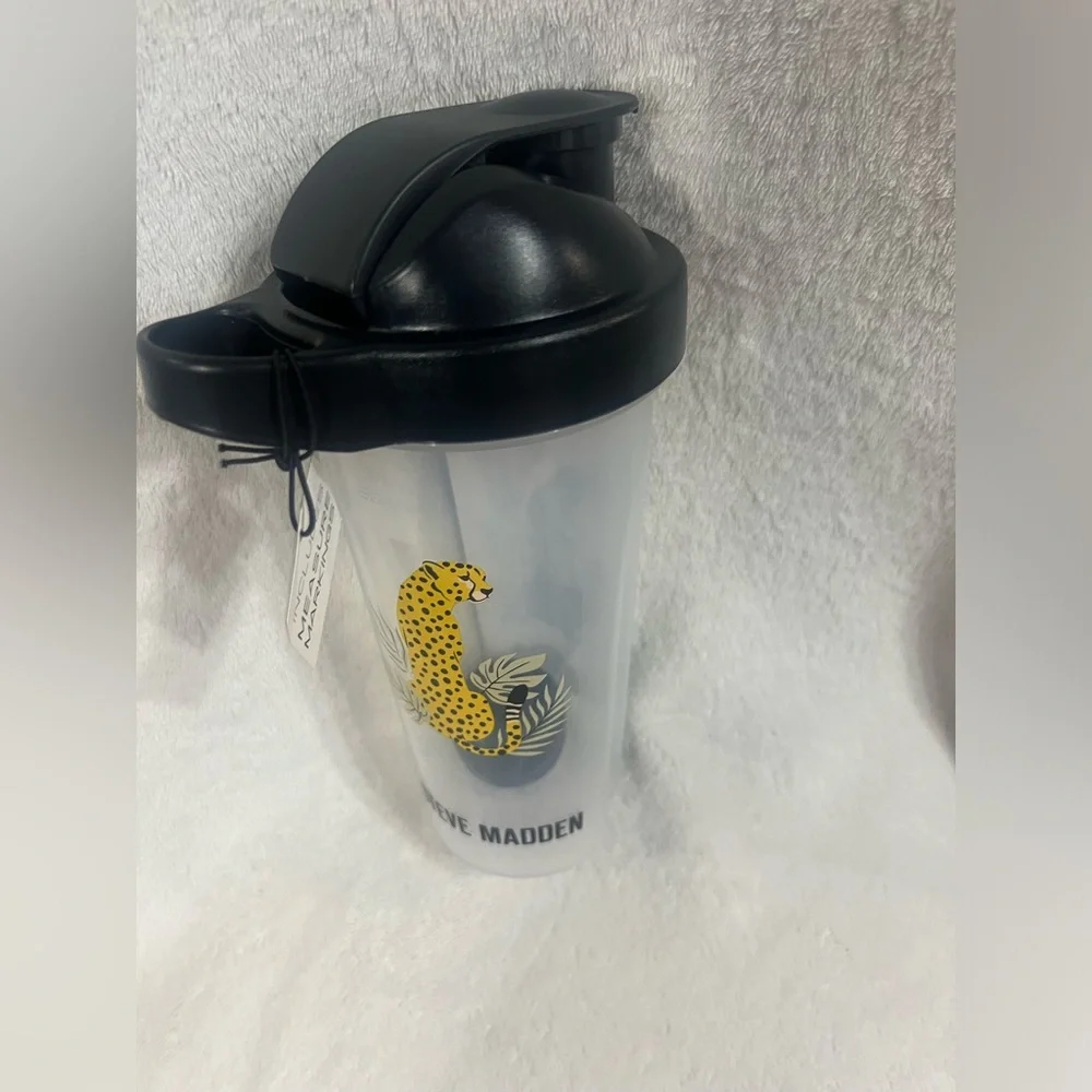 🐆 Steve Madden Leopard Shaker Bottle with Mixer Ball – 24oz / 709ml - Picture 5 of 5